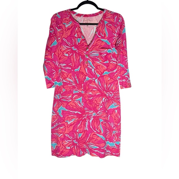 Lilly Pulitzer Dresses & Skirts - Lilly Pulitzer Alessia Mini Dress Womens size Small Flirty Sea Print Summer